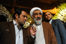 مصطفی پورمحمدی وزیر دادگستری در مراسم ختم برادر معاون مطبوعاتی وزارت ارشاد